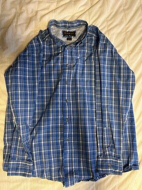 Ariat Shirt Mens XL Pro Series Fitted Blue Plaid L/S